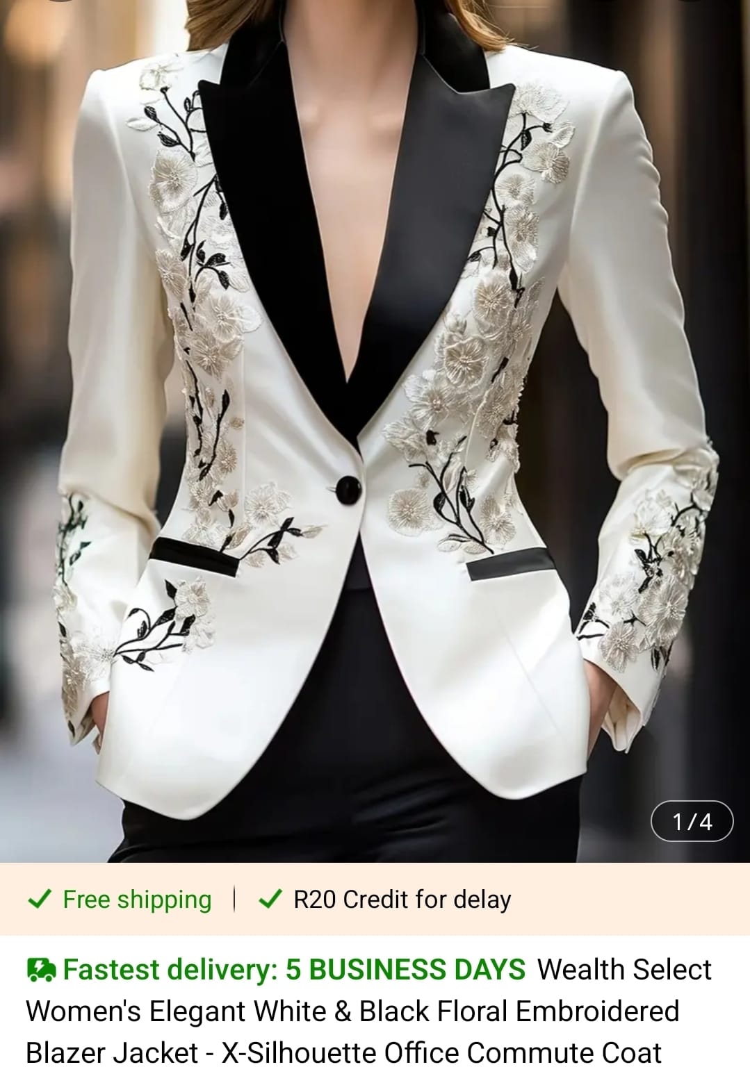 Formal Sheer-Sleeve Blouse