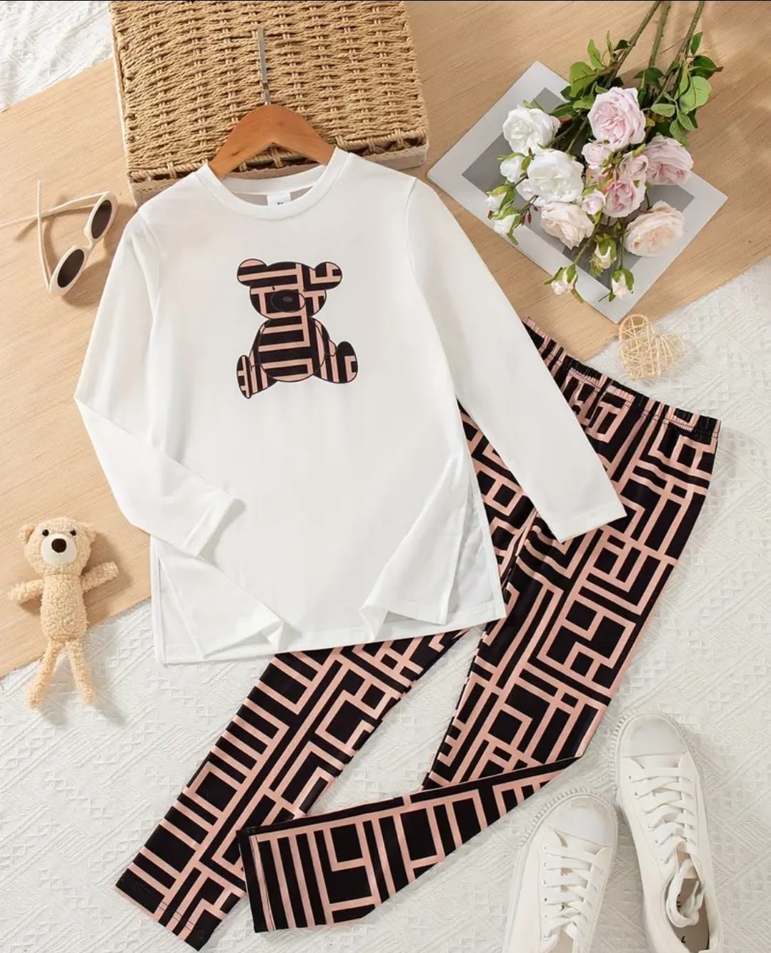 Kids’ Teddy Bear Two-Piece Set