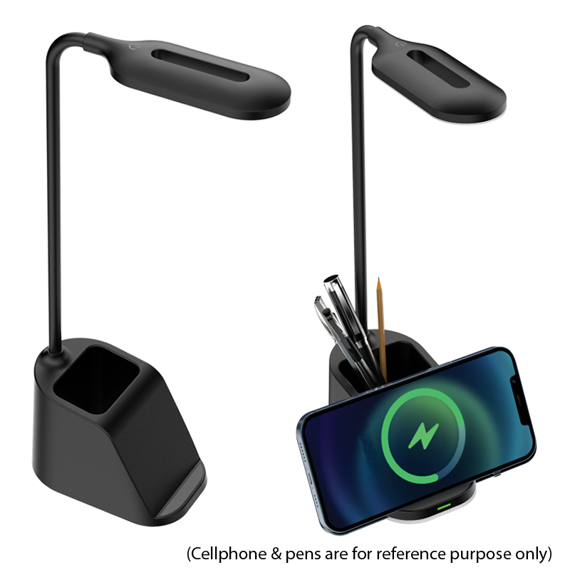 AuroraGlow Wireless LED Desk Lamp